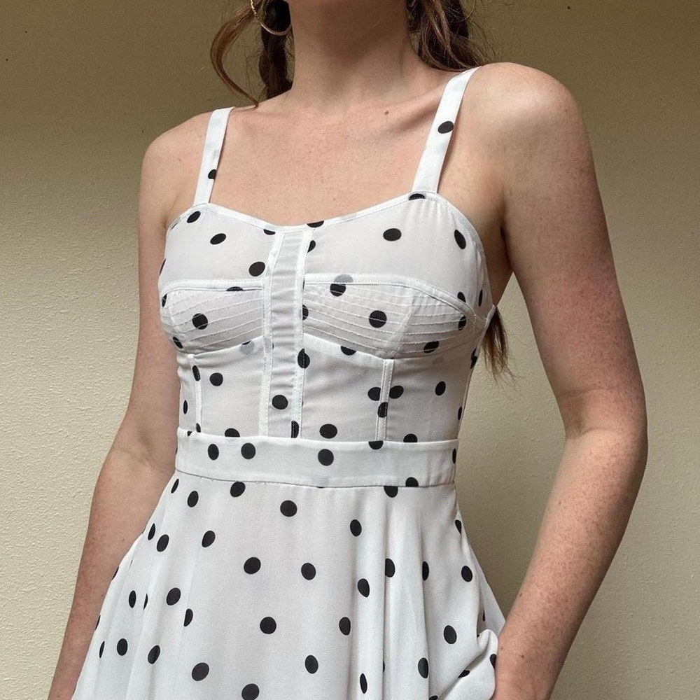 Alice Ritter Polka dot bustier dress mini dress - Picture 4 of 5